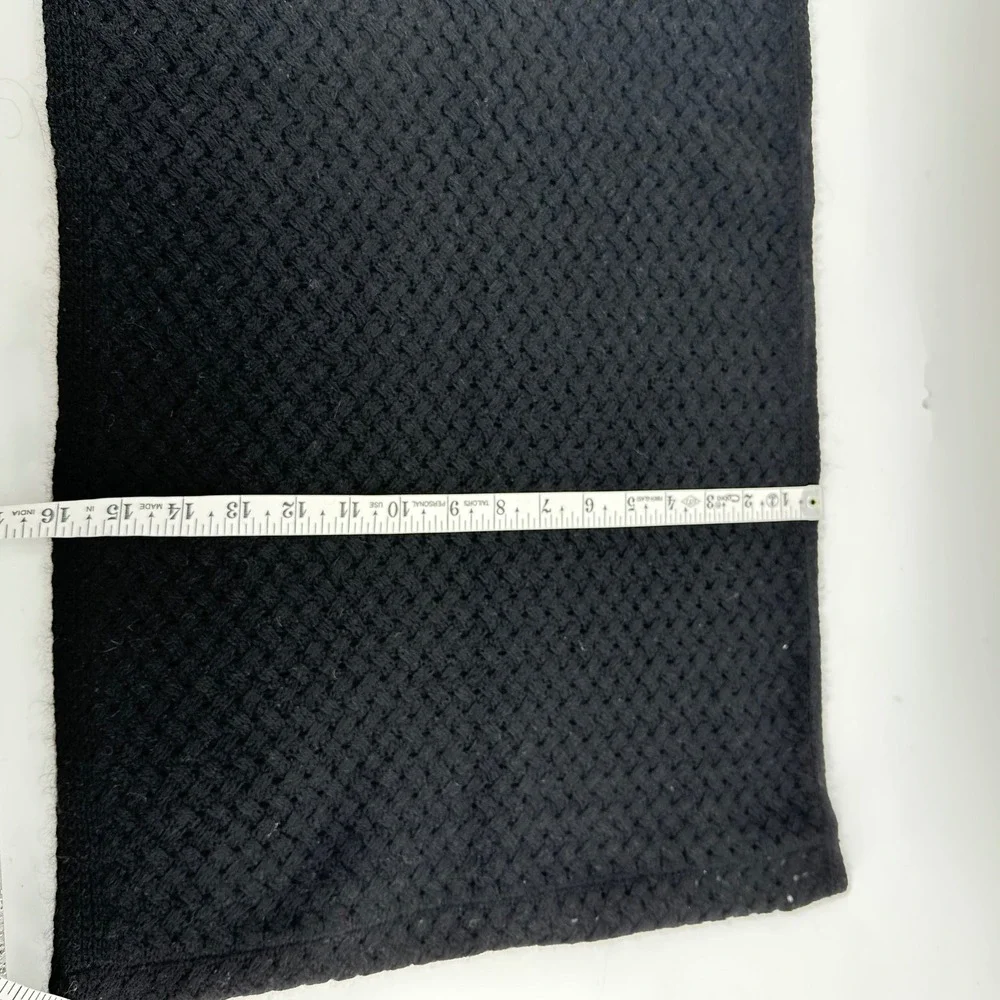 Isaac Mizrahi Live! Infinity Scarf Womens Black Cashmere Luxury Classic Soft